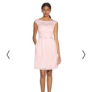 White House Black Market Pink Lace Dress
